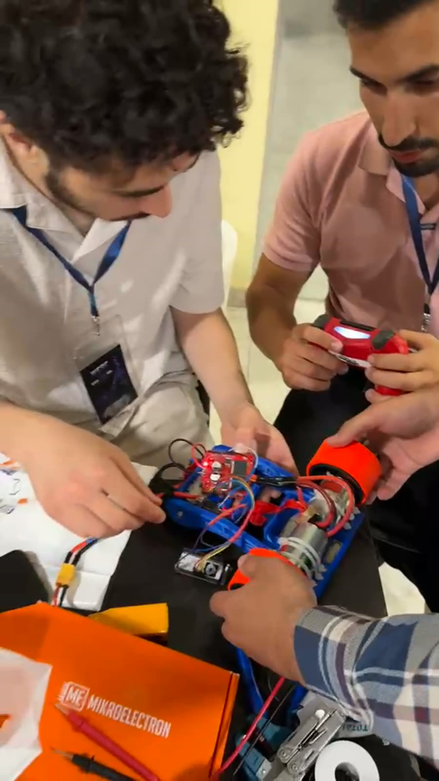 A team's robot in the pit