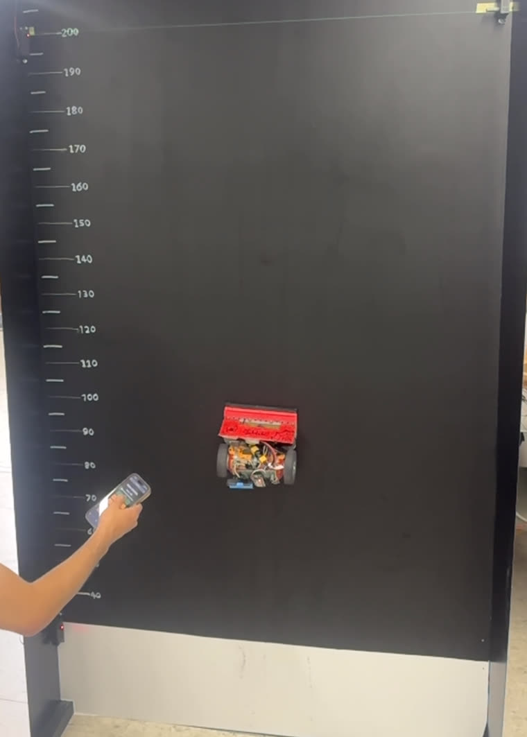 A robot climbing the WCRC wall